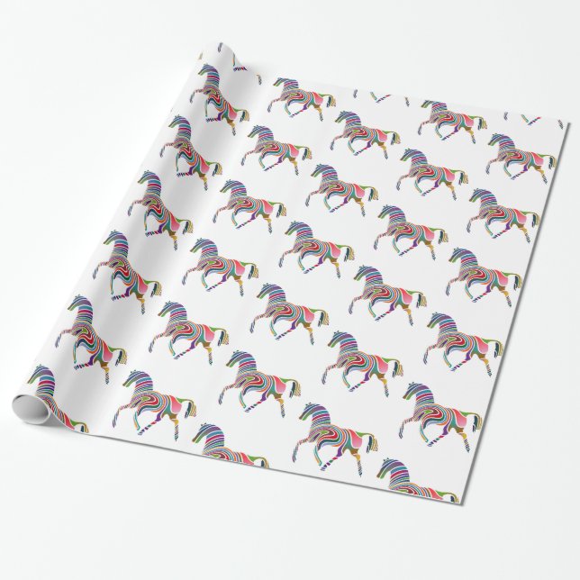 Schönes Regenbogen-Farbhorn Thunder_Cove Geschenkpapier (Ungerollt)