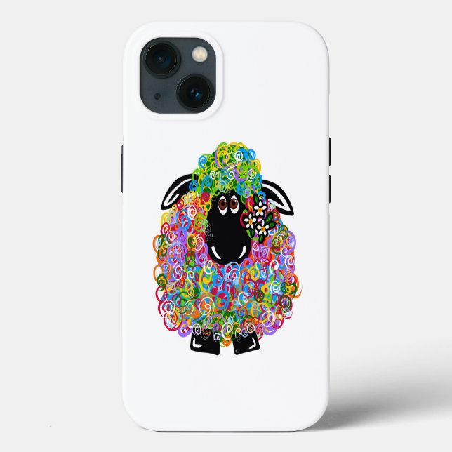 Schönes Regenbogenschaf der Familie Case-Mate iPhone Hülle (Rückseite)