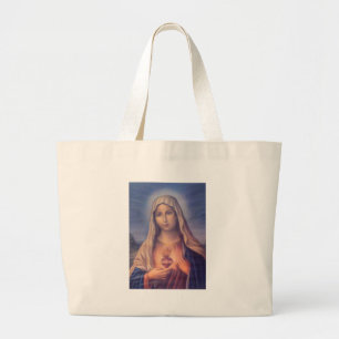 Schönes religiöses Heiliges Herz der Jungfrau Mary Jumbo Stoffbeutel