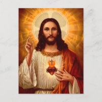 Schönes religiöses heiliges Herz von Jesus-Bild