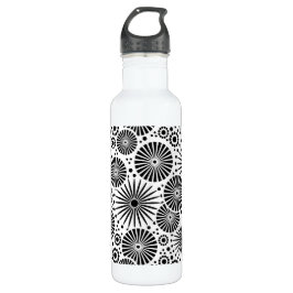 Schönes Retro schwarz-weiß Trinkflasche
