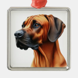 SCHÖNES RHODESIAN RIDGEBACK DOG ORNAMENT AUS METALL