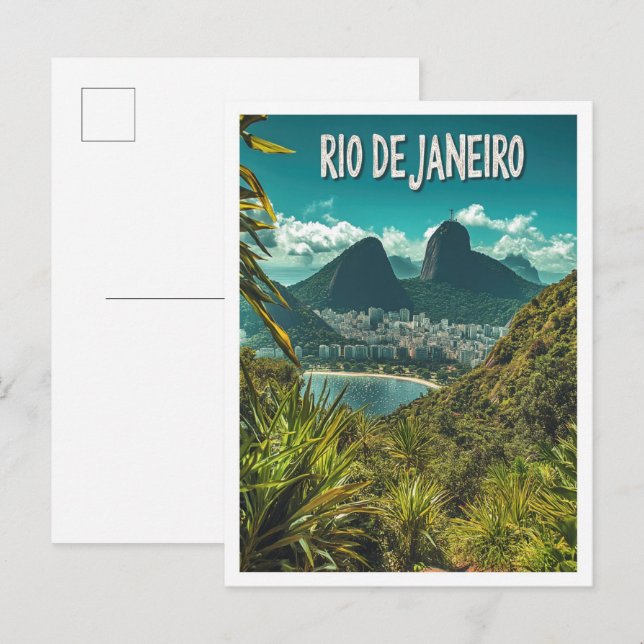 Schönes Rio de janeiro Brasilien Reisen Postkarte (Vorne/Hinten)