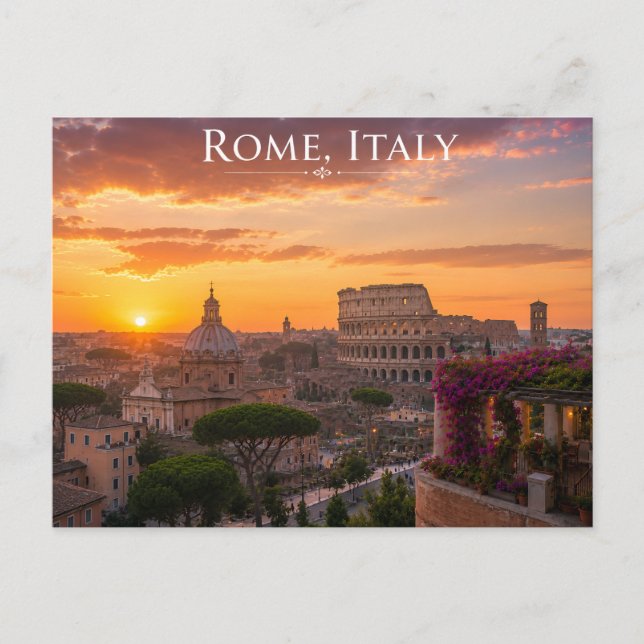 Schönes Rom Italien Postkarte (Vorderseite)