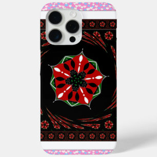 Schönes rosa blaues Herz für Liebe-Design iPhone 15 Pro Max Hülle