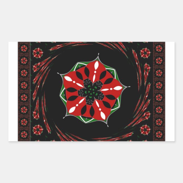 Schönes rosa blaues Herz für Liebe-Design Rechteckiger Aufkleber (Vorderseite)