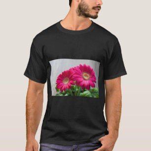 Schönes Rosa Blume Logo T-Shirt