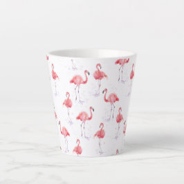 Schönes rosa Flamingos-Muster Milchtasse
