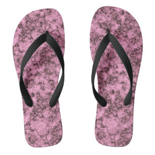 Schönes rosa, helles Marmor dunkle Adern Flip Flops
