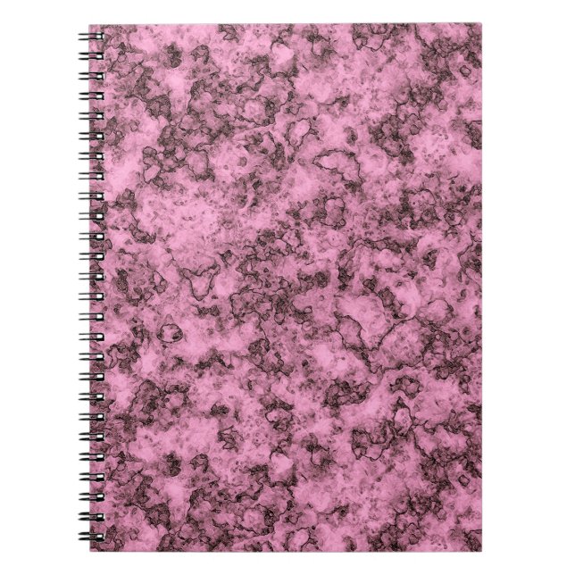 Schönes rosa, helles Marmor dunkle Adern Notizblock (Vorderseite)