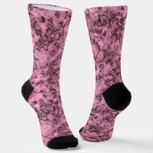 Schönes rosa, helles Marmor dunkle Adern Socken