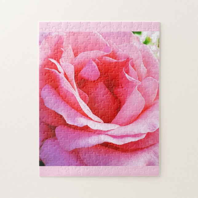 Schönes rosa Rosenpuzzle (Vertikal)