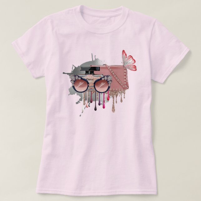Schönes Rosa T-Shirt (Design vorne)