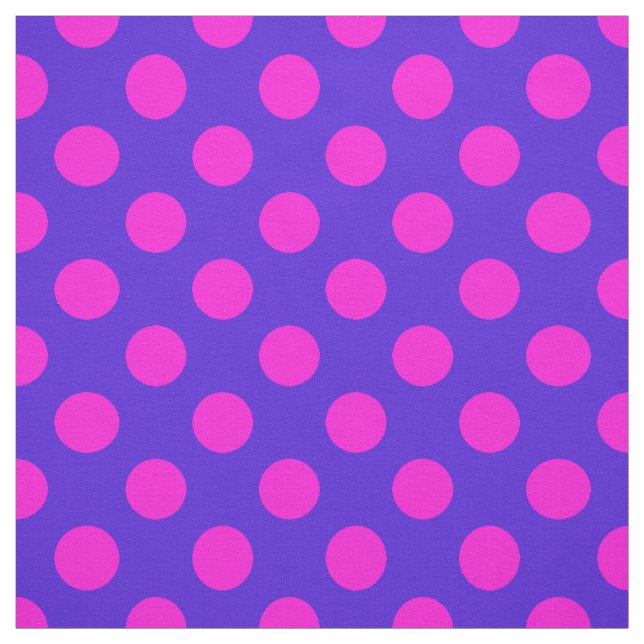 Schönes rosa und Lila Polka Dot Pattern Stoff (Muster)