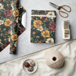 Schönes Rose Boho Wrapping Paper Geschenkpapier