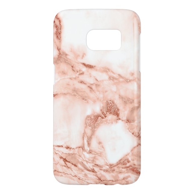 Schönes Rosen-Goldschein-Marmor-Muster Case-Mate Samsung Galaxy Hülle (Rückseite)