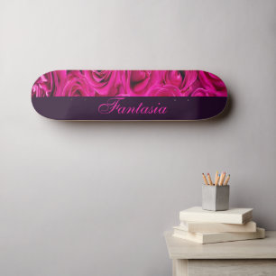 Schönes Rosenmonogramm Skateboard
