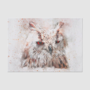 Schönes Rost Akzent Owl Seidenpapier