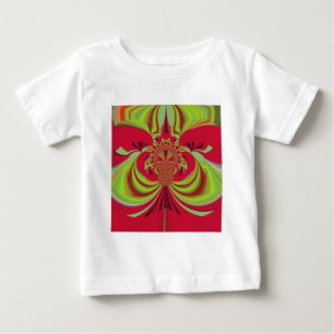 Schönes rotes gelbes Design. Inspirationsvektorco Baby T-shirt