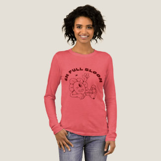 Schönes, rotes Langarm-Shirt mit schönem Design Tri-Blend Shirt