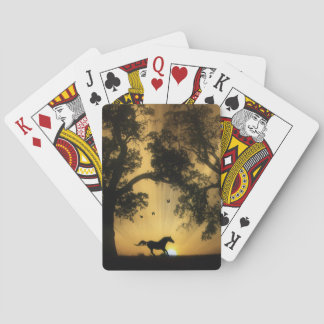 Schönes Running Horse Deck auf Karten Spielkarten