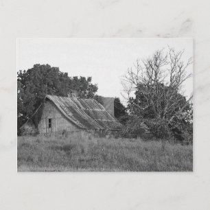 Schönes Rustikales Bungalow B & W Foto in der Nähe Postkarte