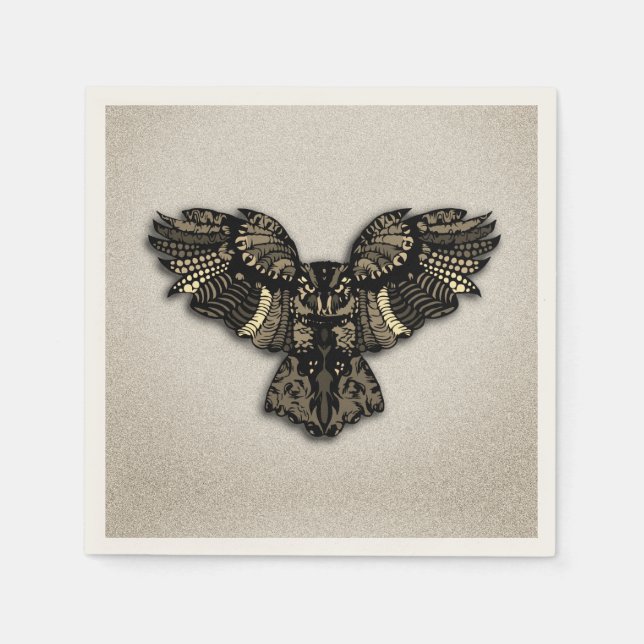 Schönes rustikales Schaf Serviette (Vorderseite)