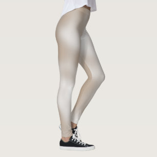 Schönes Sand klassisch schattiges Weiß Leggings
