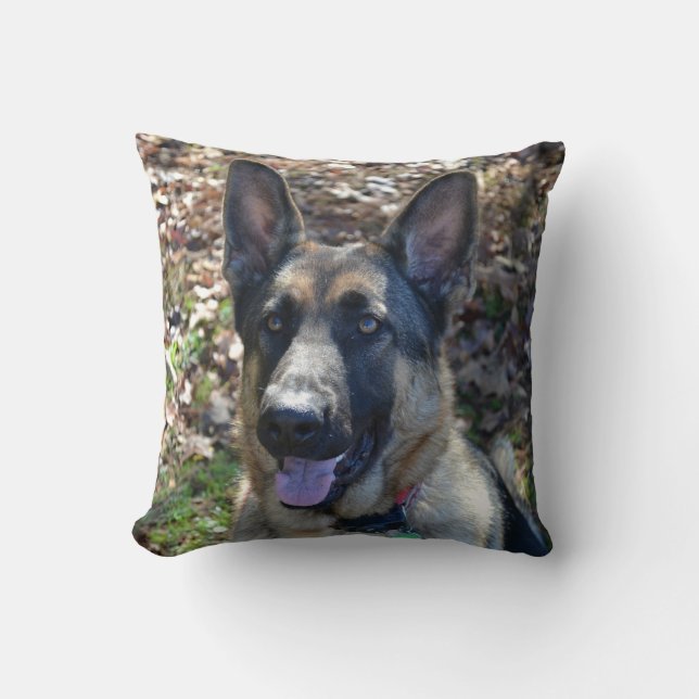 Schönes Schäferhund-Kissen Kissen (Vorderseite)