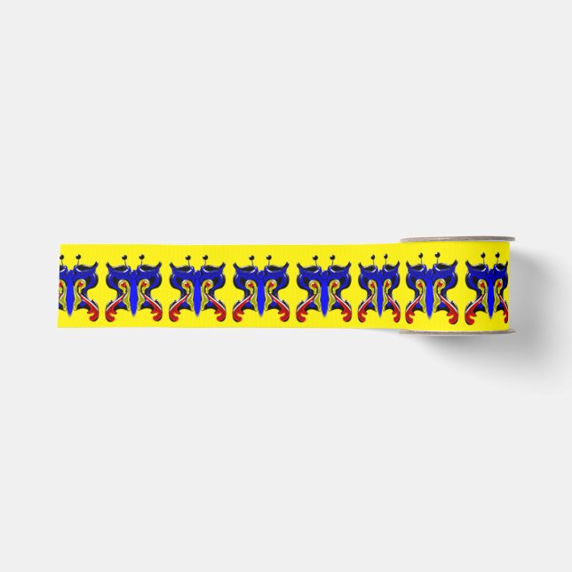 Schönes Schmetterlingsglas Ripsband (Vorderseite)