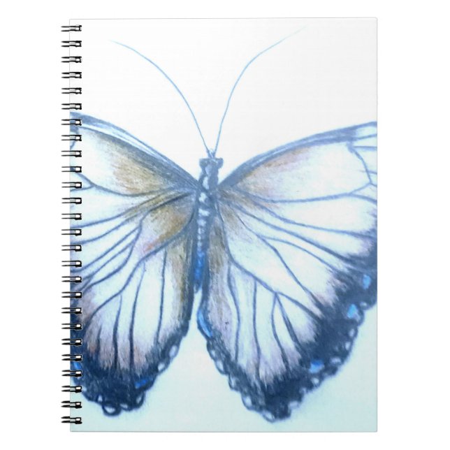 Schönes SchmetterlingsNotebook Notizblock (Vorderseite)
