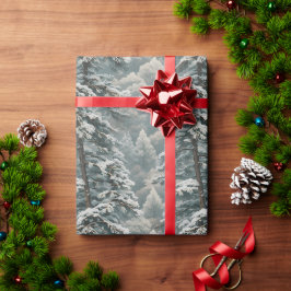 Schönes schneesicheres Pine Wrapping Paper Geschenkpapier