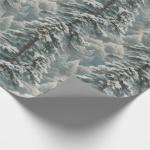 Schönes schneesicheres Pine Wrapping Paper