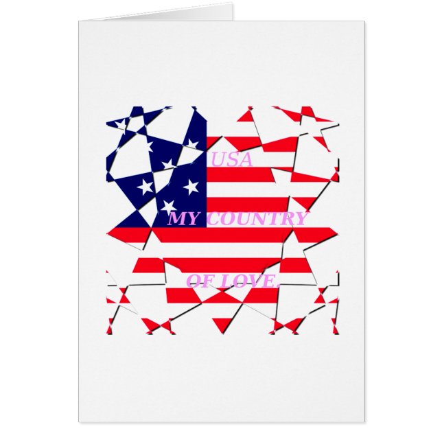 Schönes, schönes Design der USA Flag Motif (Vorne)