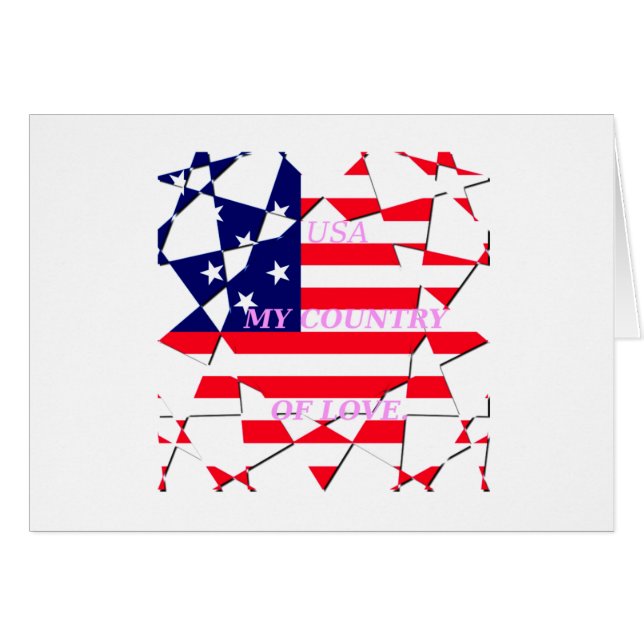 Schönes, schönes Design der USA Flag Motif (Vorderseite (Horizontal))