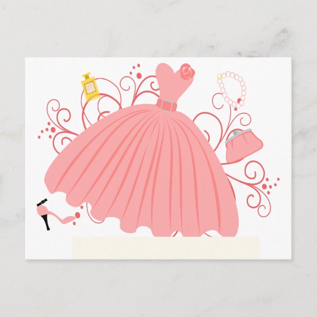 Schönes, schönes Kleid Postkarte (Vorderseite)