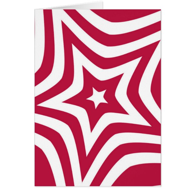 Schönes, schönes Star-Design in Rot und Weiß (Vorne)