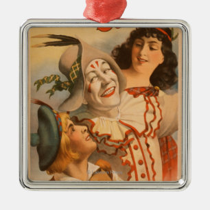Schönes Schottland auf dem Jahrmarkt Clown-Theater Silbernes Ornament