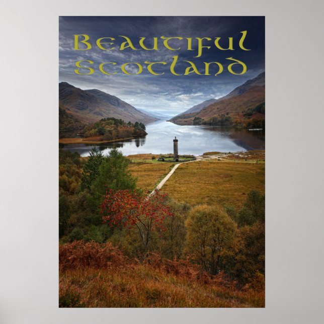 Schönes Schottland, Glenfinnan Monument Poster (Vorne)
