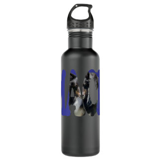 Schönes Schwarz-Sheltie-Bild in Word MAC Edelstahlflasche