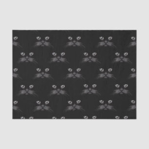 Schönes schwarze Katzen-Gewohnheits-Geschenk Seidenpapier