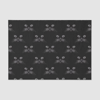 Schönes schwarze Katzen-Gewohnheits-Geschenk Seidenpapier