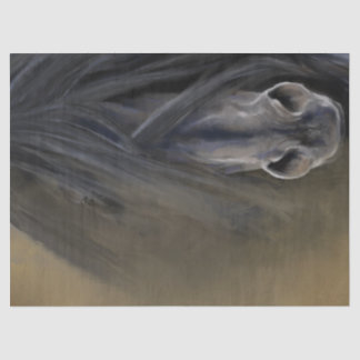 Schönes Schwarzes Pferd Seidenpapier