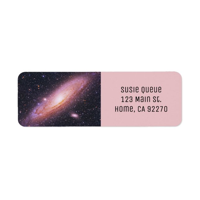 Schönes Schwarzes und Mauve Galaxy Universum (Vorne)