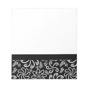 Schönes Schwarzweiß-Notebook Notizblock