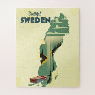Schönes Schweden Reiseplakat