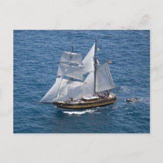 Schönes Segelboot Postkarte