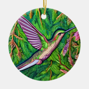 Schönes Shabby Chic Klein Hummingbird. Keramik Ornament