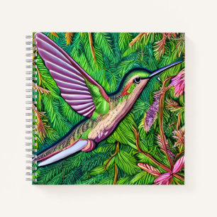 Schönes Shabby Chic Klein Hummingbird. Notizbuch