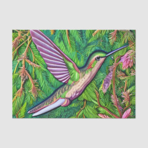 Schönes Shabby Chic Klein Hummingbird. Seidenpapier